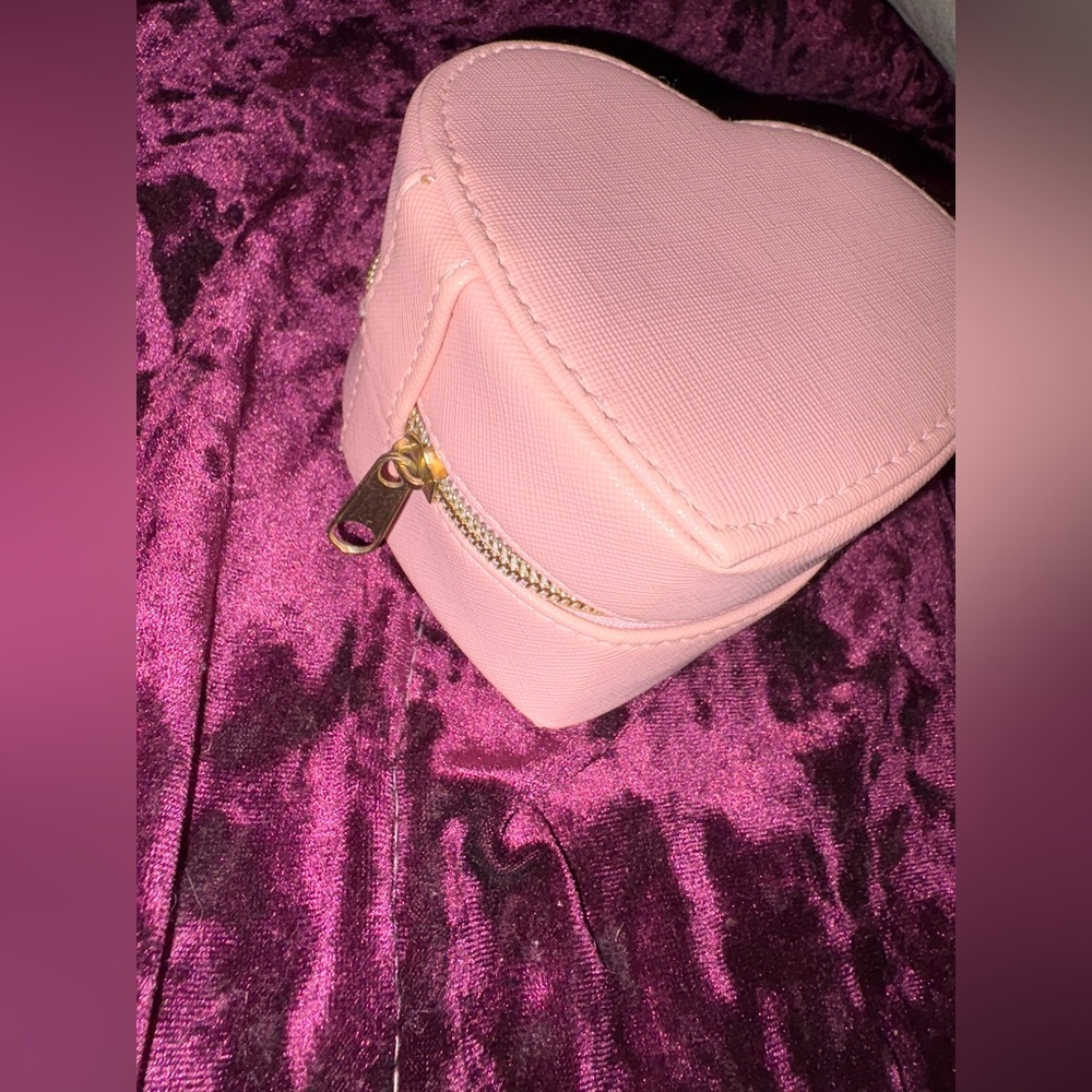 Pink Heart Jewelry Case